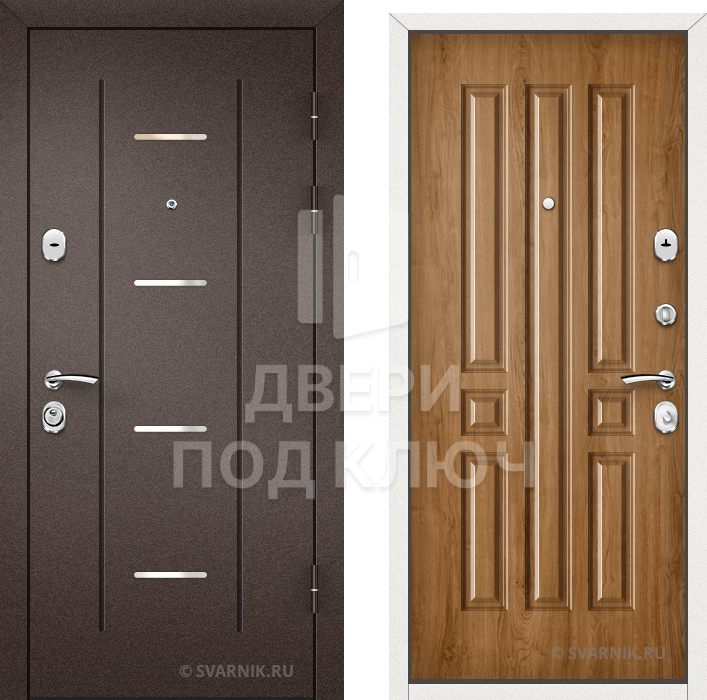 Утепленная входная дверь в дом ДПК-9702