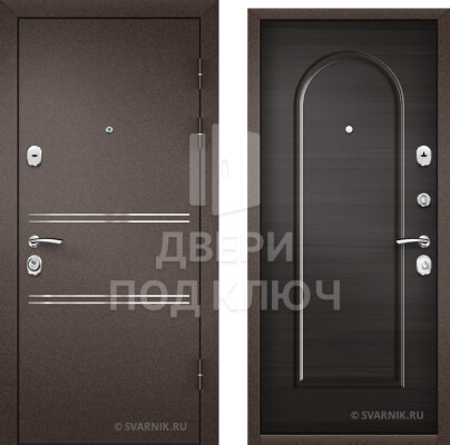 Дверь с массивом в коттедж ДПК-2344
